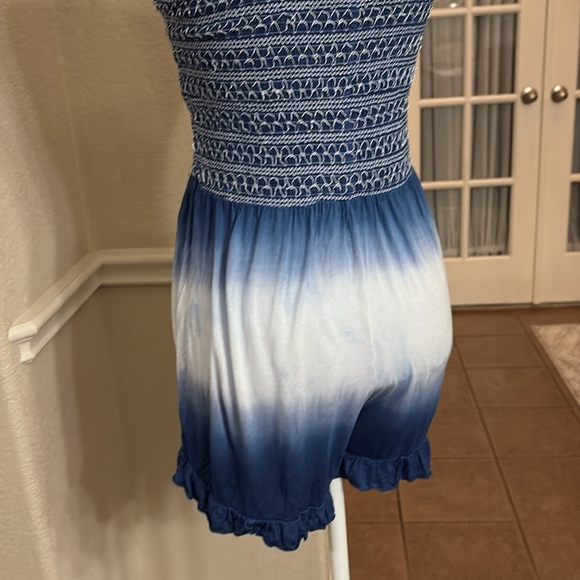 Kiwi + Punch blue ombré halter tube top romper Size M - Picture 11 of 17